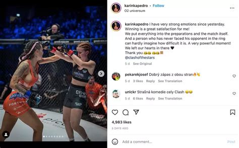 karina pedro|Two MMA fighters surprise crowd as they kiss during。